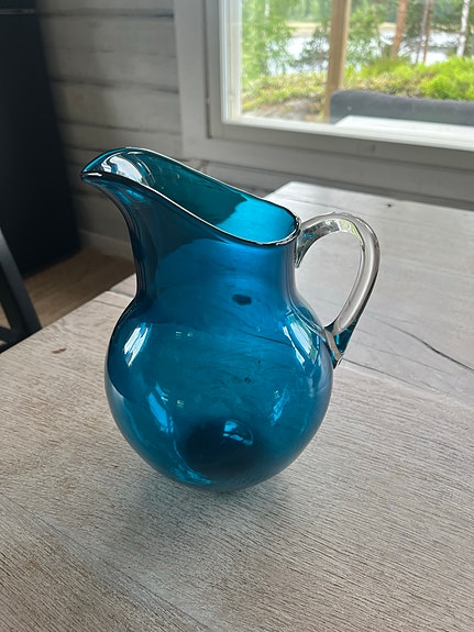 RIIHIMÄEN LASI POMONA KAADIN, TURKOOSI