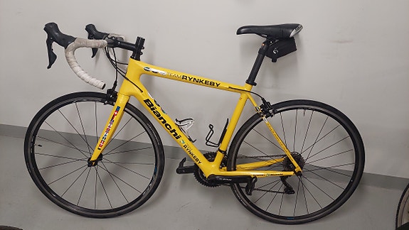 Bianchi Team Rynkeby maantiepyörä 54 cm keltainen unisex