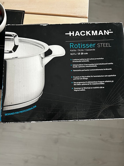Hackman Rotisser Steel kattila 4,0 l 20 cm