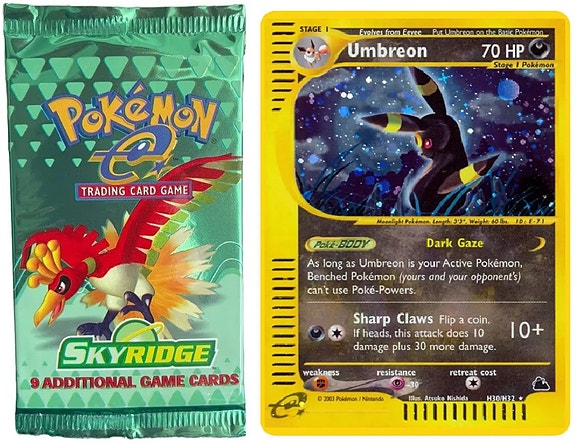 Ostetaan Pokemon Skyridge -kortteja – holot ja kokoelmat
