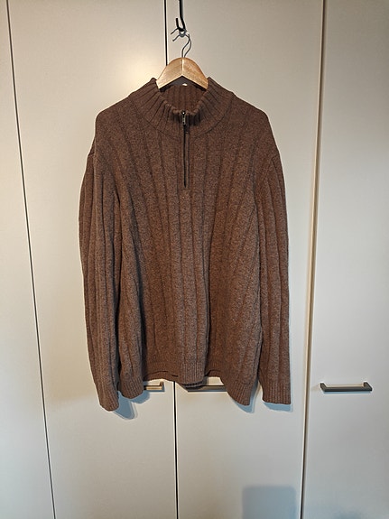 Dressmann ruskea 3XL neule