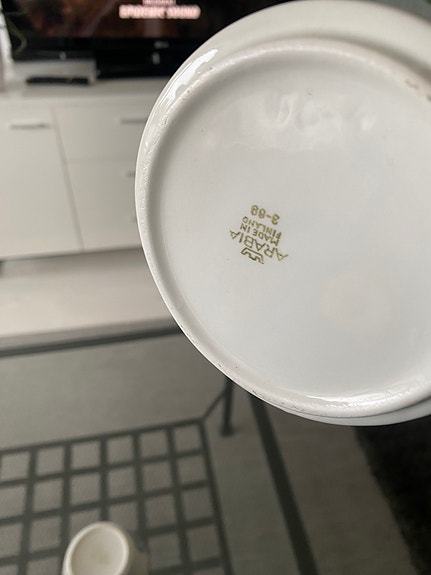 Todella hyvässä kunnossa! Arabia vanhat kannu ja kulho.