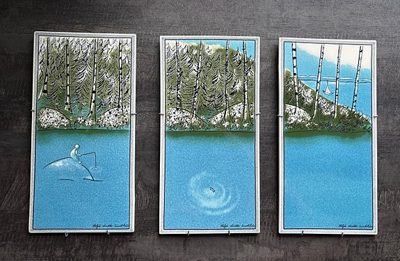 Heljä Liukko-Sundström triptyykki ”Ihminen ja luonto”