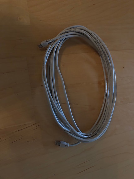 Harmaa Cat5e Ethernet-verkkokaapeli RJ45