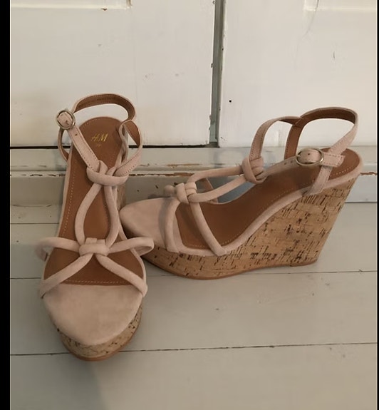 Beiget platform sandaalit 39