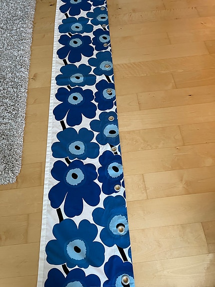 Marimekko Unikko verhokappa sininen
