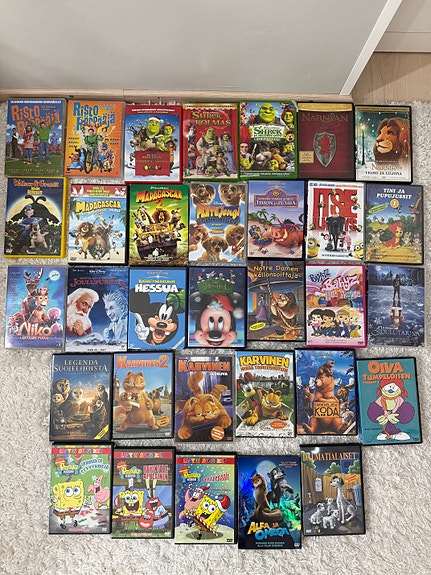 Lasten dvd paketti