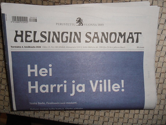 Hesareita, Helsingin Sanomat - lehtiä