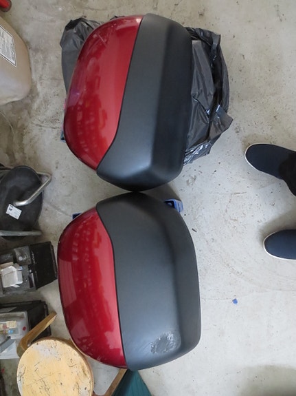 Honda Deuwille 650 isot sivulaukut
