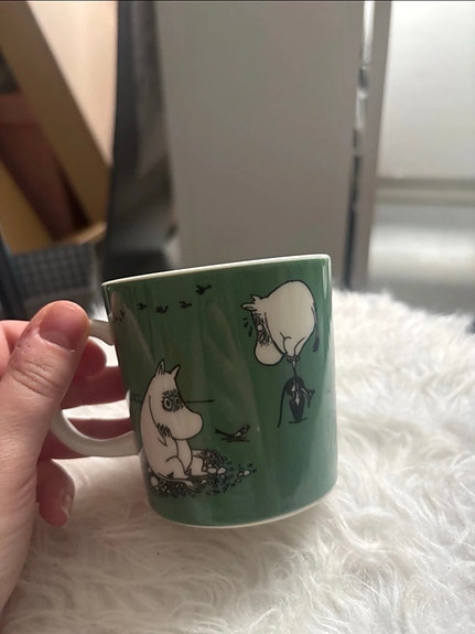 Arabia Muumimuki tummanvihreä (ongella)