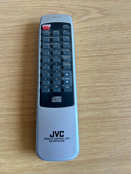 JVC kaukosäädin televisiolle