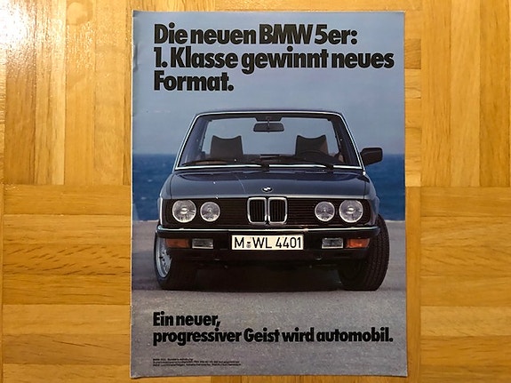 Esite BMW E28 5-sarja vuodelta 1981 518 - 520i - 525i - 528i