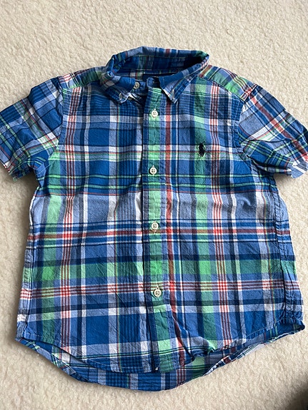 Ralph Lauren lyhythihainen kauluspaita pojalle koko 98 kirjava puuvilla