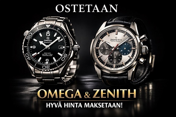 Ostetaan OMEGA & ZENITH – Hyvä hinta heti!