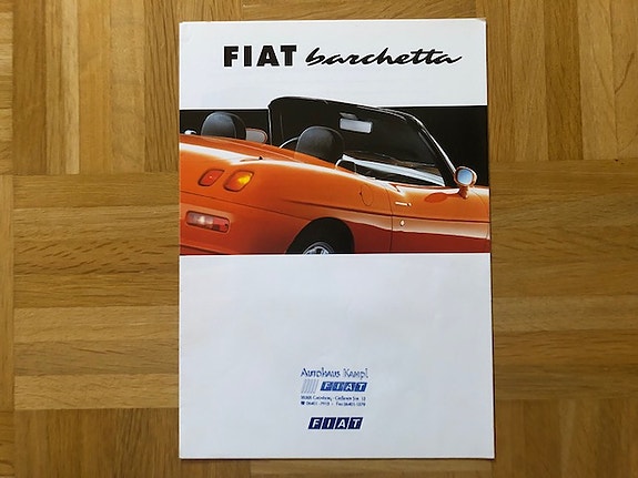 Esite Fiat Barchetta vuodelta 1995