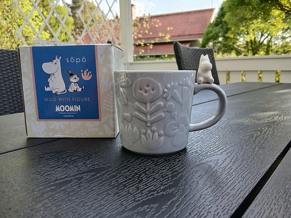 YAMAKA Söpö muumimuki vaaleansininen MUUMIPEIKKO, n. 3.5dl