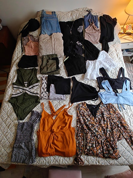 Naisten vaatepaketti L-XL (M)