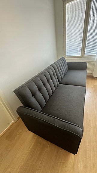 Jysk TIVEDEN vuodesohva tummanharmaa kangas