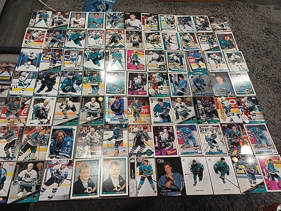San jose sharks jääkiekkokortteja NHL 182kpl