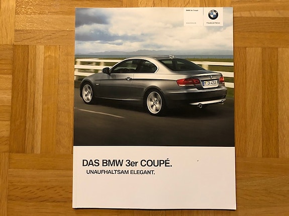 Esite BMW E92 3-sarja Coupe vuodelta 2009 325i 330i 335i ym