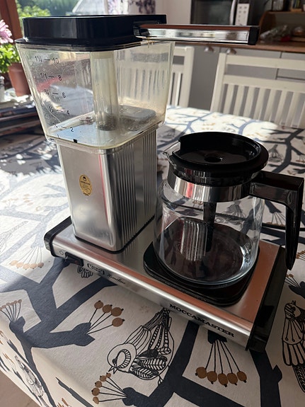 Moccamaster kahvinkeitin lasikannulla