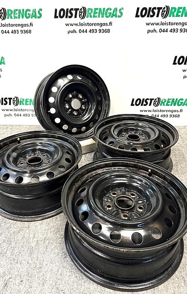 5x100 R15 J6 kr54.1 ET39 Toyota alkuperäinen peltivanteet
