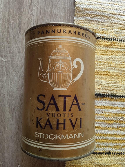 Satavuotis-kahvipurkki Stockman