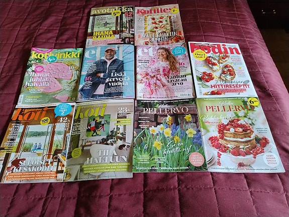 ET, Pellervo, Avotakka, Kotiliesi ym lehtiä 10 kpl