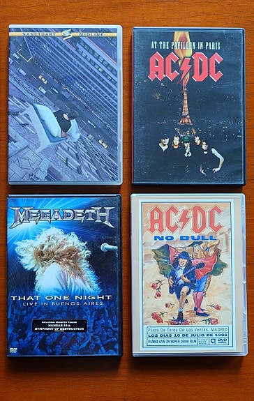 Musiikki DVD / livetaltioinnit AC/DC Megadeth