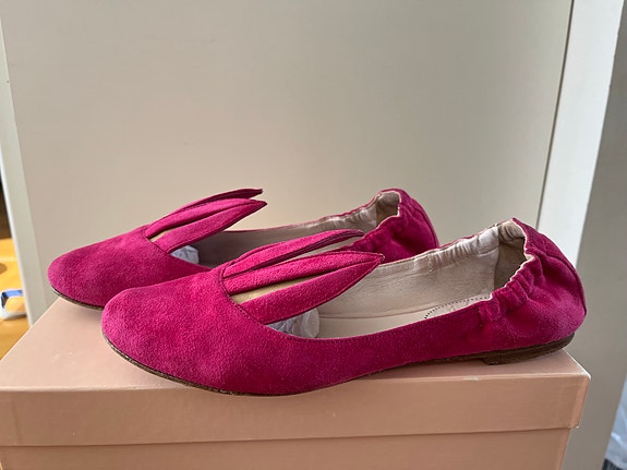 Minna Parikka Bugs -ballerinat koko 37 pink suede