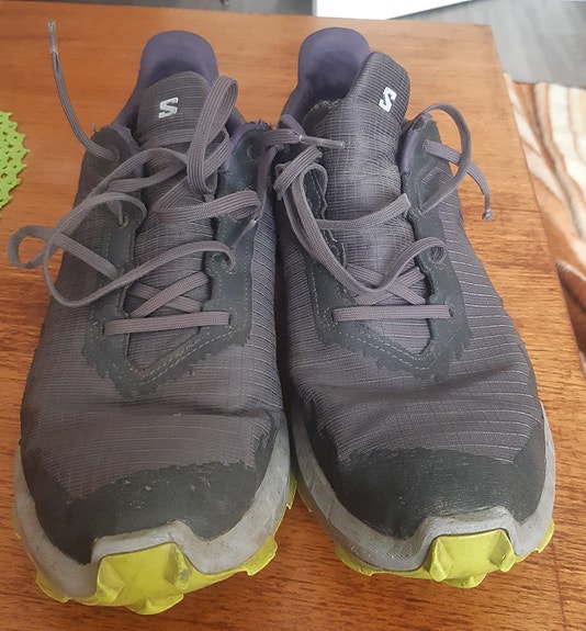 Salomon Alphacross GTX polkujuoksukengät / vaelluskengät koko 45 harmaa