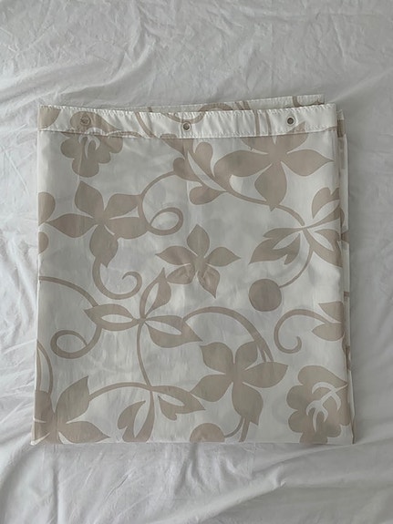 Spirella suihkuverho, beige-valkoinen kuvio, 180 cm x 200 cm