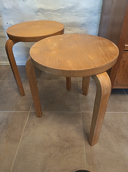 Artek Alvar Aalto jakkarat koivu 2 kpl