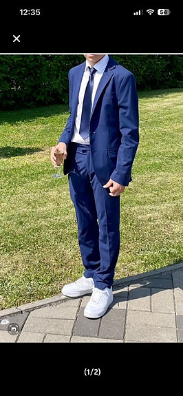 Poikien puku, slim fit koko 42