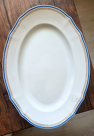 Vanha Arabia Lotta tarjoiluvati 36 cm (piippuleima)