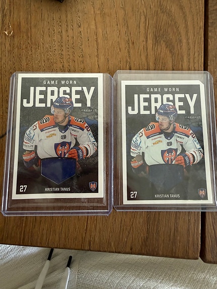 Kristian Tanus Game Worn Jersey -jääkiekko kortit