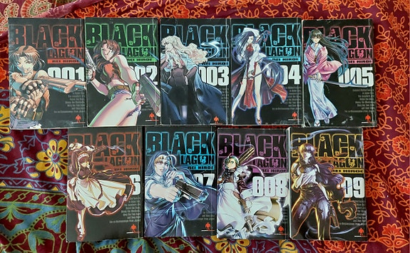 Black Lagoon manga pokkarit osat 1–9