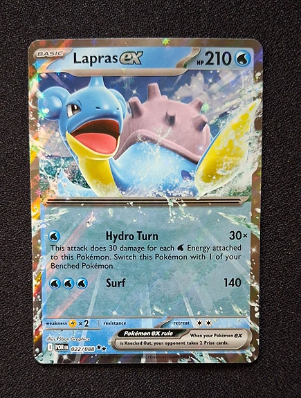 Pokemon kortti Lapras ex 022/088
