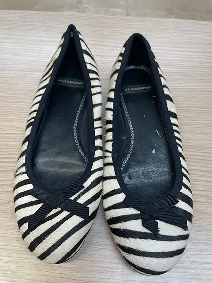 Vagabond ballerinat koko 37 zebrakuvio nahkaa