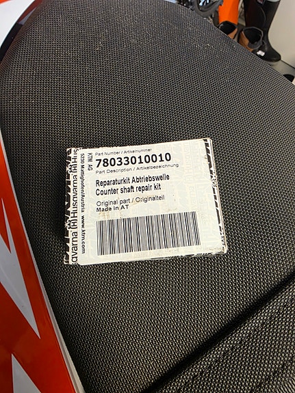 KTM exc-f 350 2012 vetoakselin korjaussarja uusi