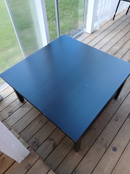 Annetaan sohvapöytä, neliön mallinen, Ikea Hemnes