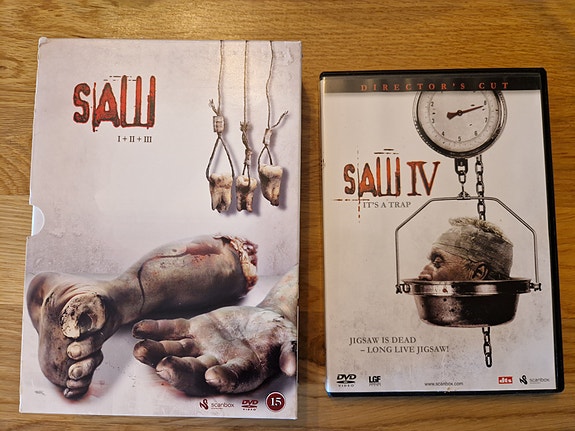 Saw I - IV DVD-elokuvat