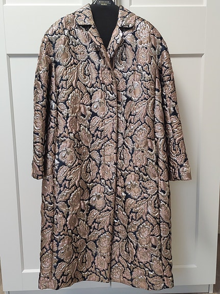 UUSI 'S Max Mara -takki / jacquard-kuvioinen upea takki, koko S
