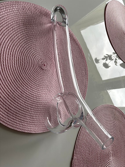 Iittala lasinen kynttilänjalka / maljakko