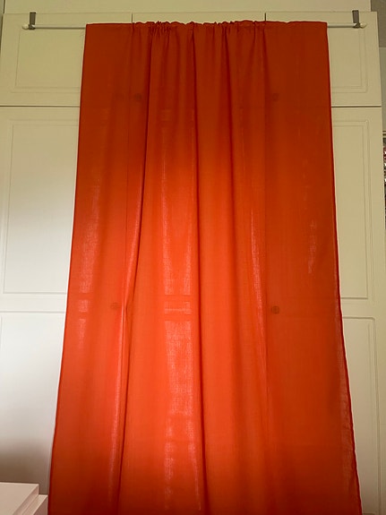Oranssi verho 1kpl