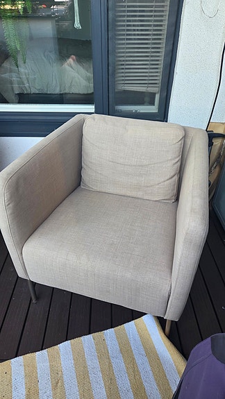 IKEA nojatuoli / lepotuoli, beige – siisti