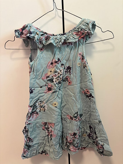 Lasten kukkamekko 98/104 / Kids floral summer dress