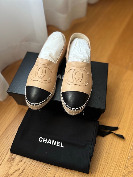 Chanel Espadrilles Lambskin aidot kengät 38
