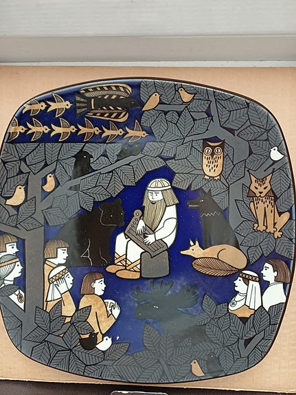 Arabia Kalevala 150v juhlalautanen 1985