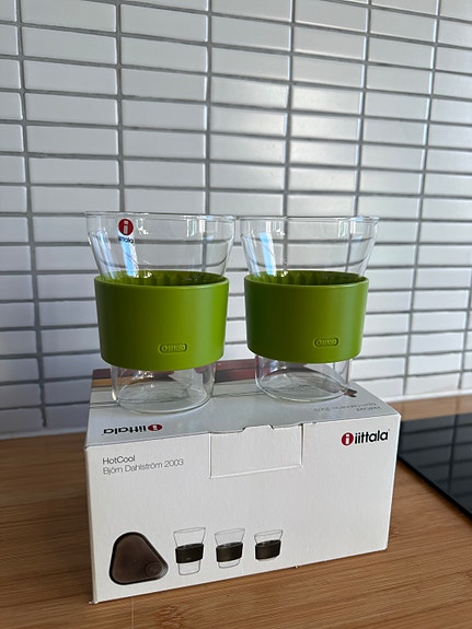 Iittala vihreät HotCool lasit